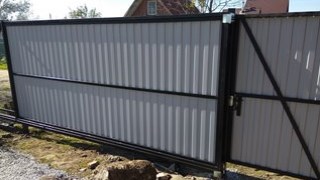 Купить сваи для ворот в Сергиев Посад. Заказать ворота на сваях под ключ от 21754 руб